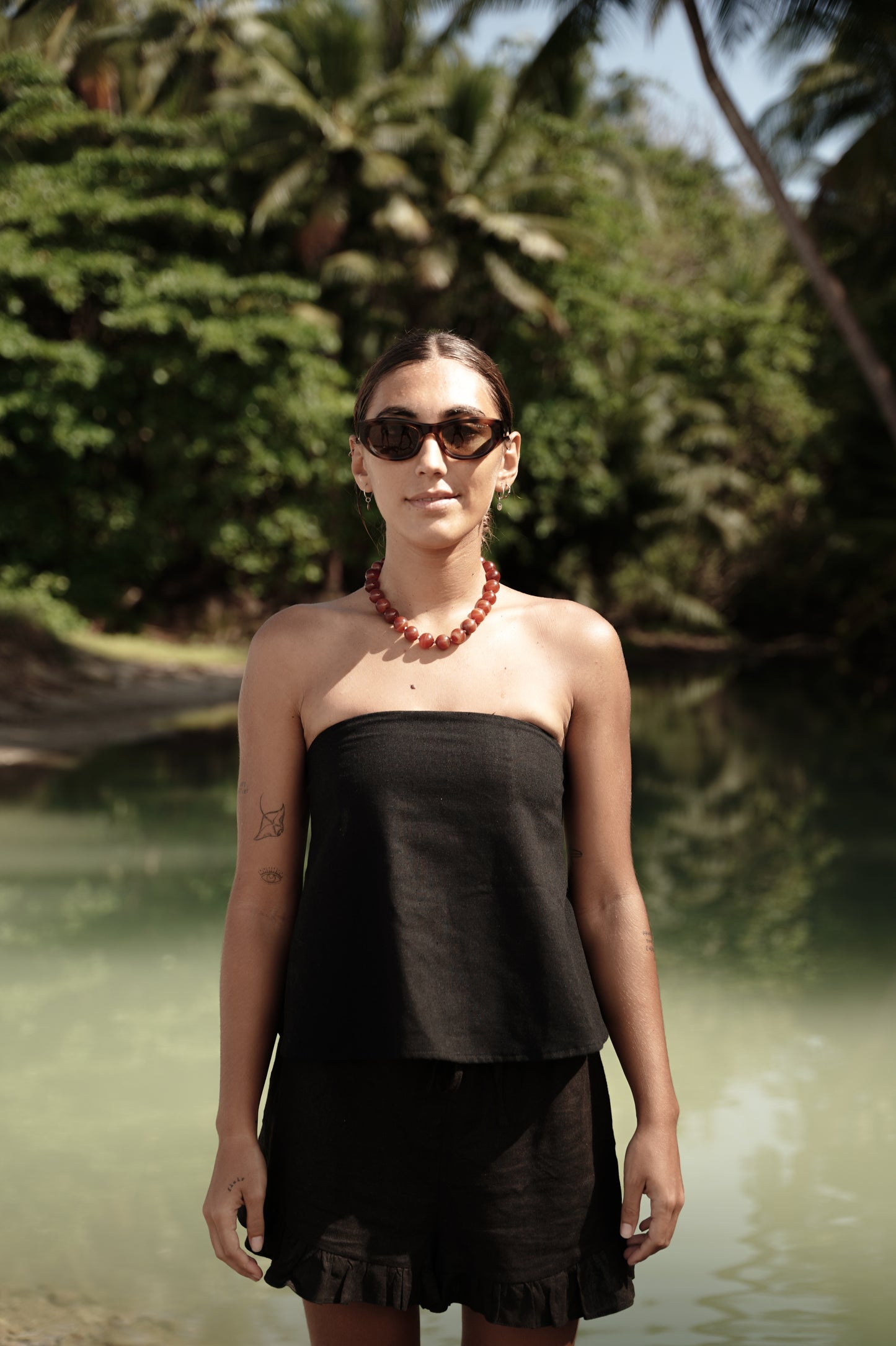 Rounded Alaia Strapless Top