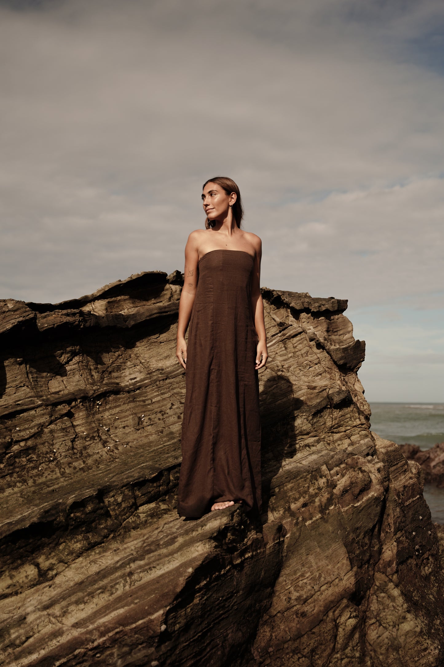 Petra Dress - Deep Brown