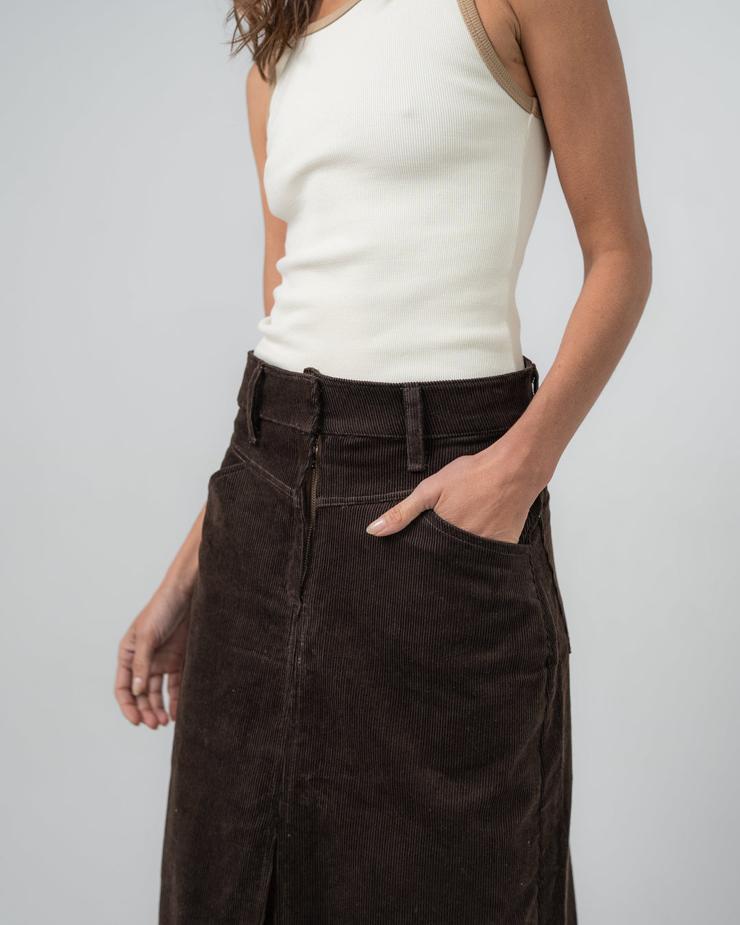 Falda cotelé - Look completo outfit