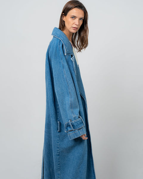 Trench coat denim