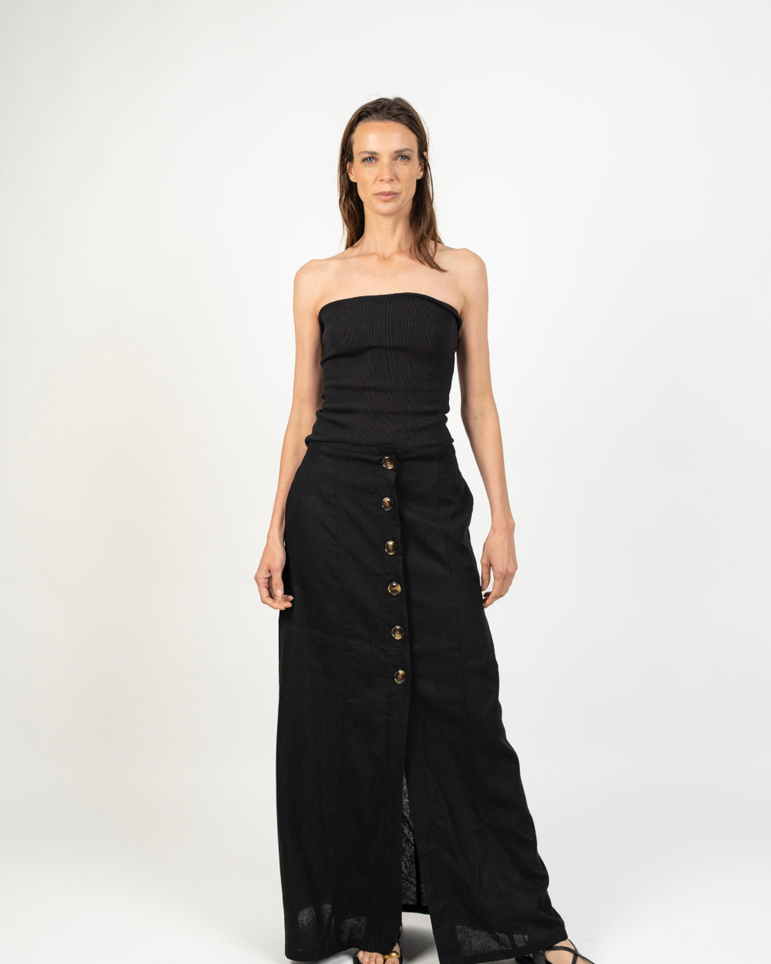 Falda lino - Detalle producto Ochi and Co