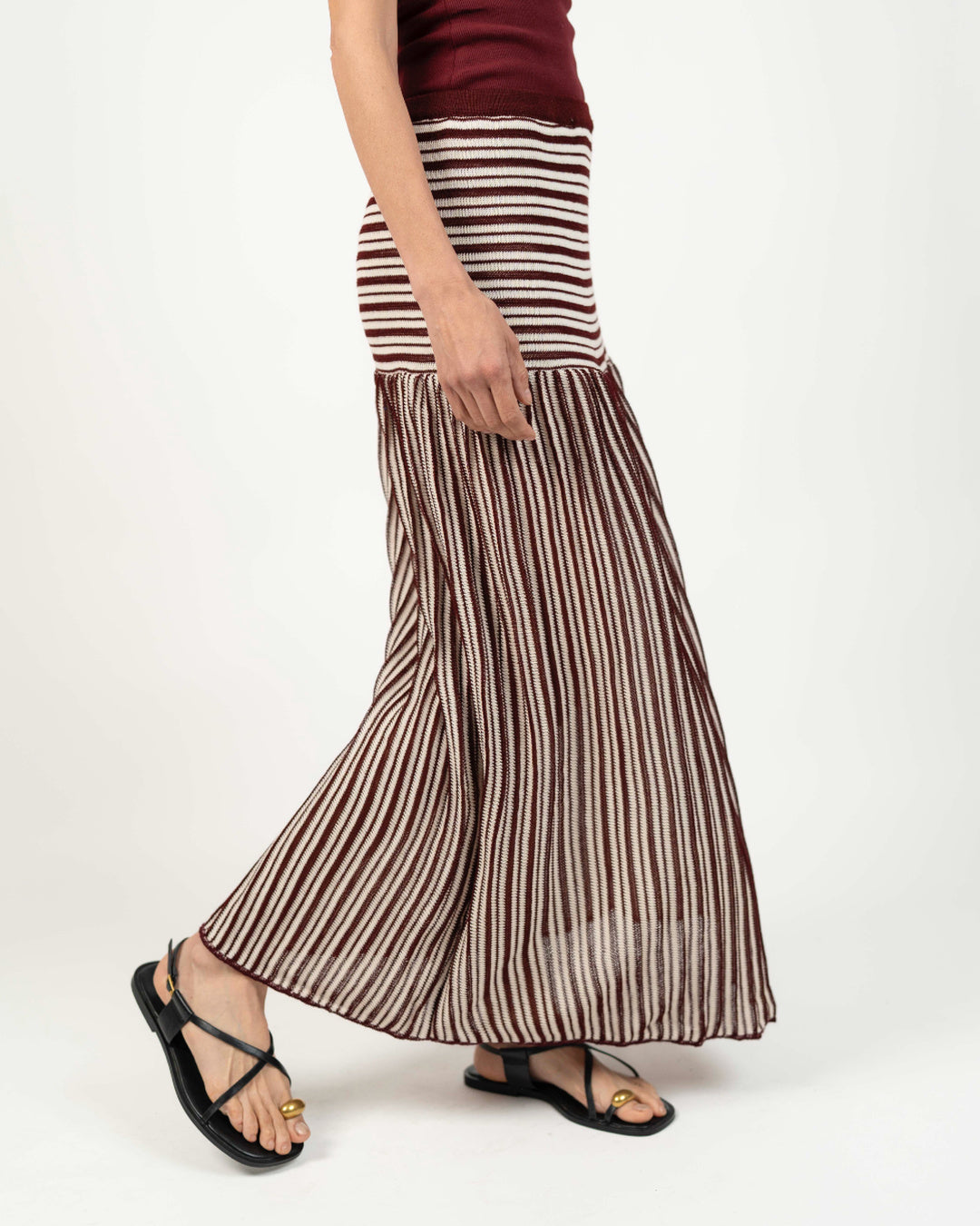 Falda tejida - Vista lateral