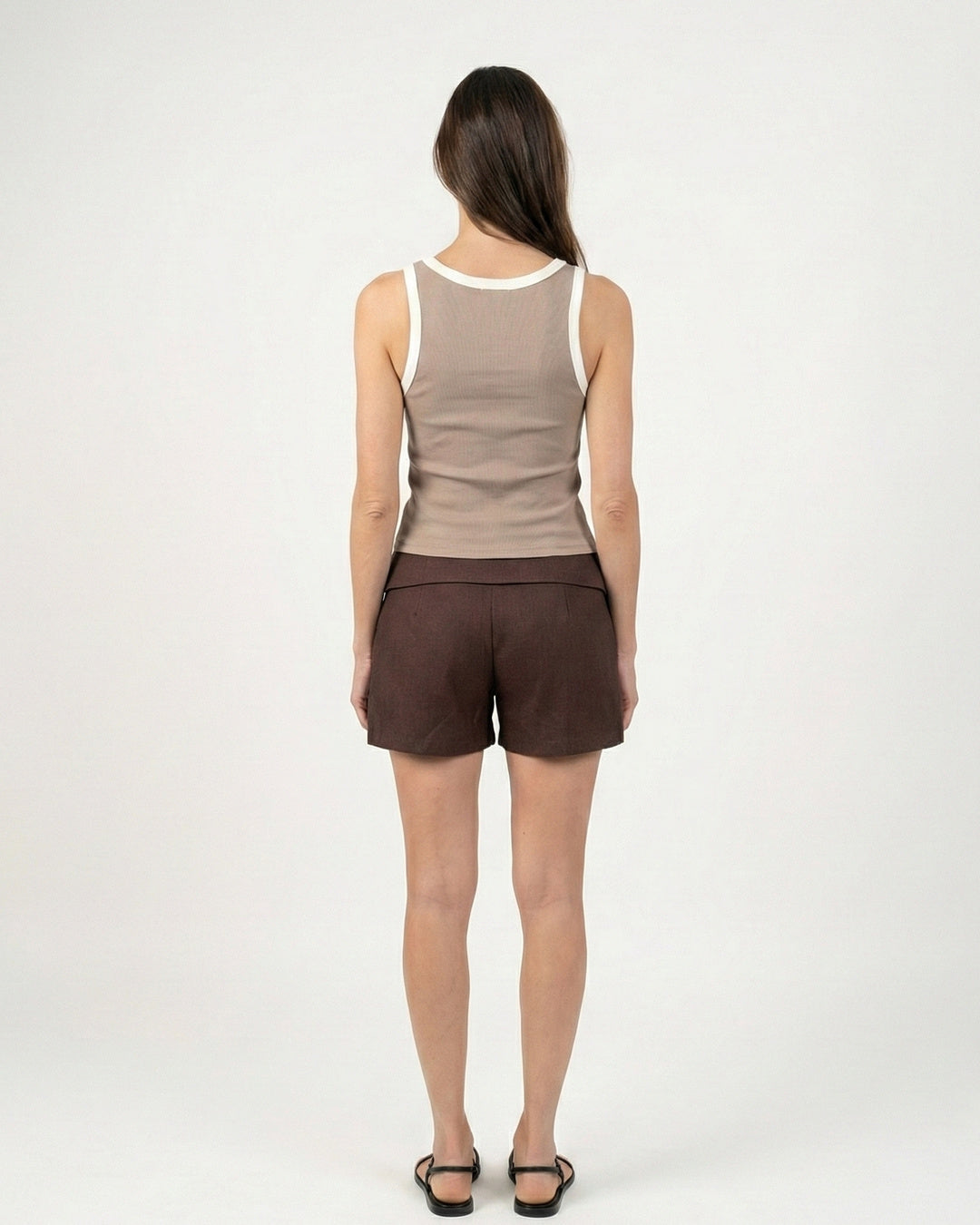 Tank top color Crudo - Vista trasera