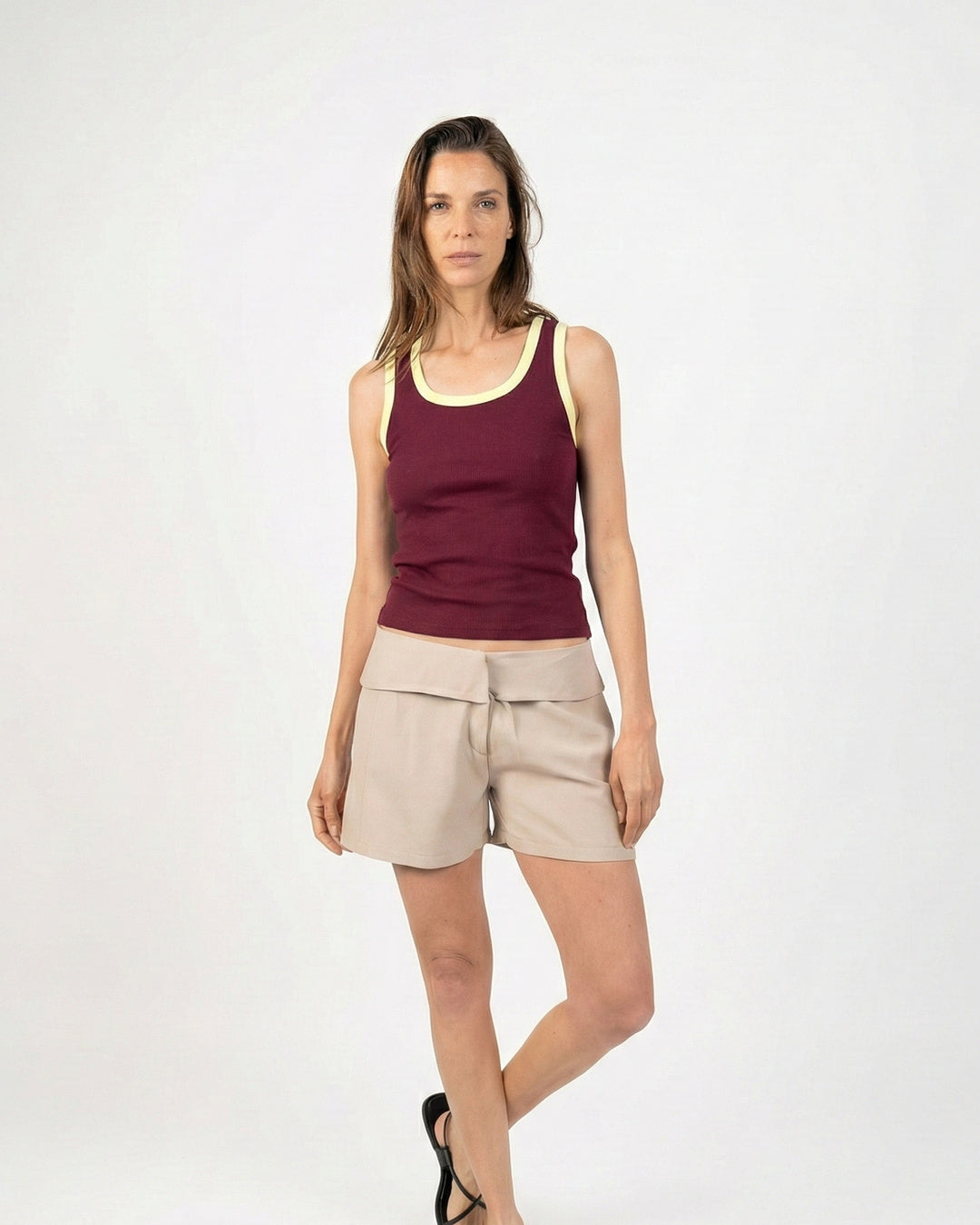 Tank top color Burdeo - Ochi and Co