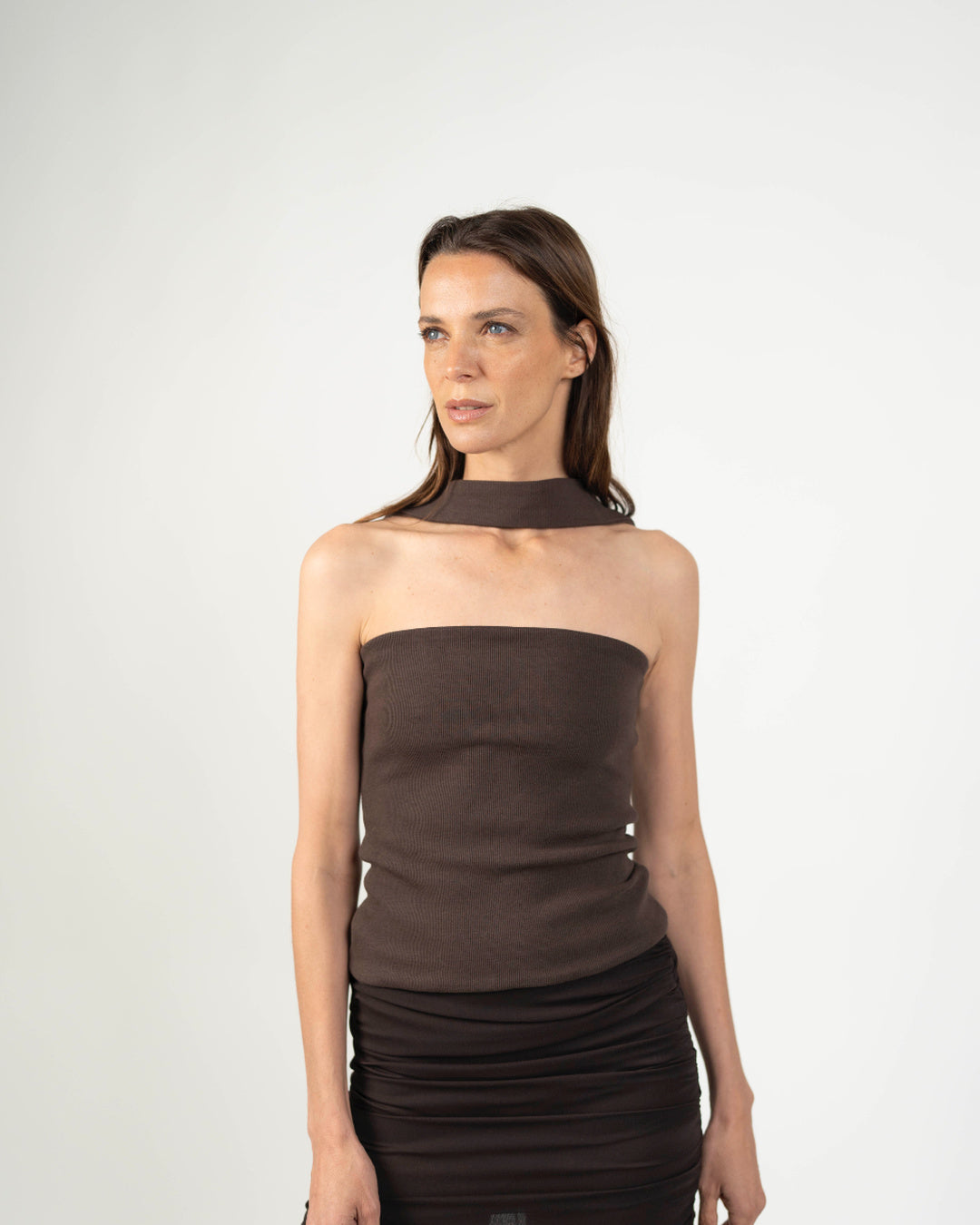Nusa strapless top - Detalle de tela