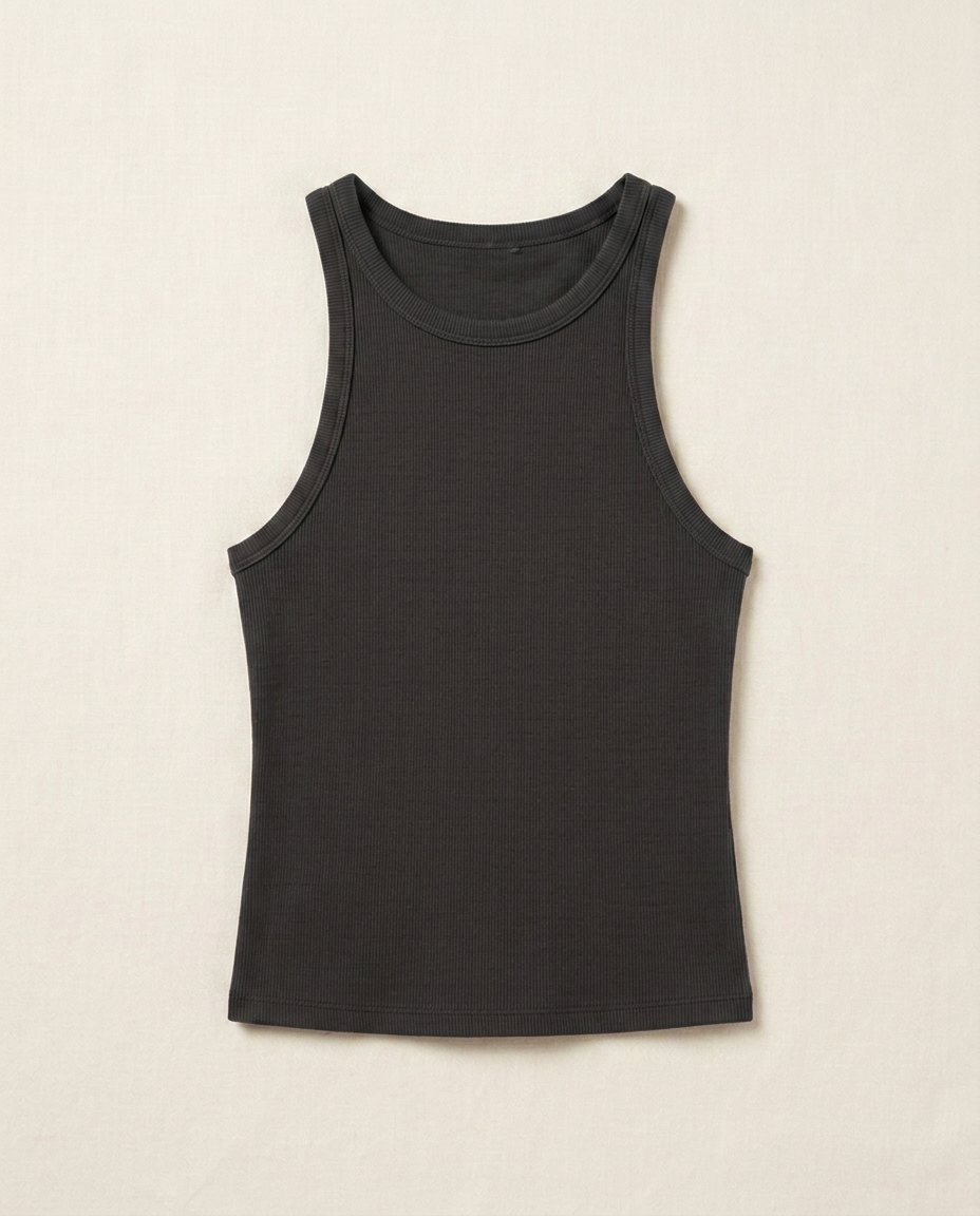 Tank Top Clásico Halter Stone - flatlay
