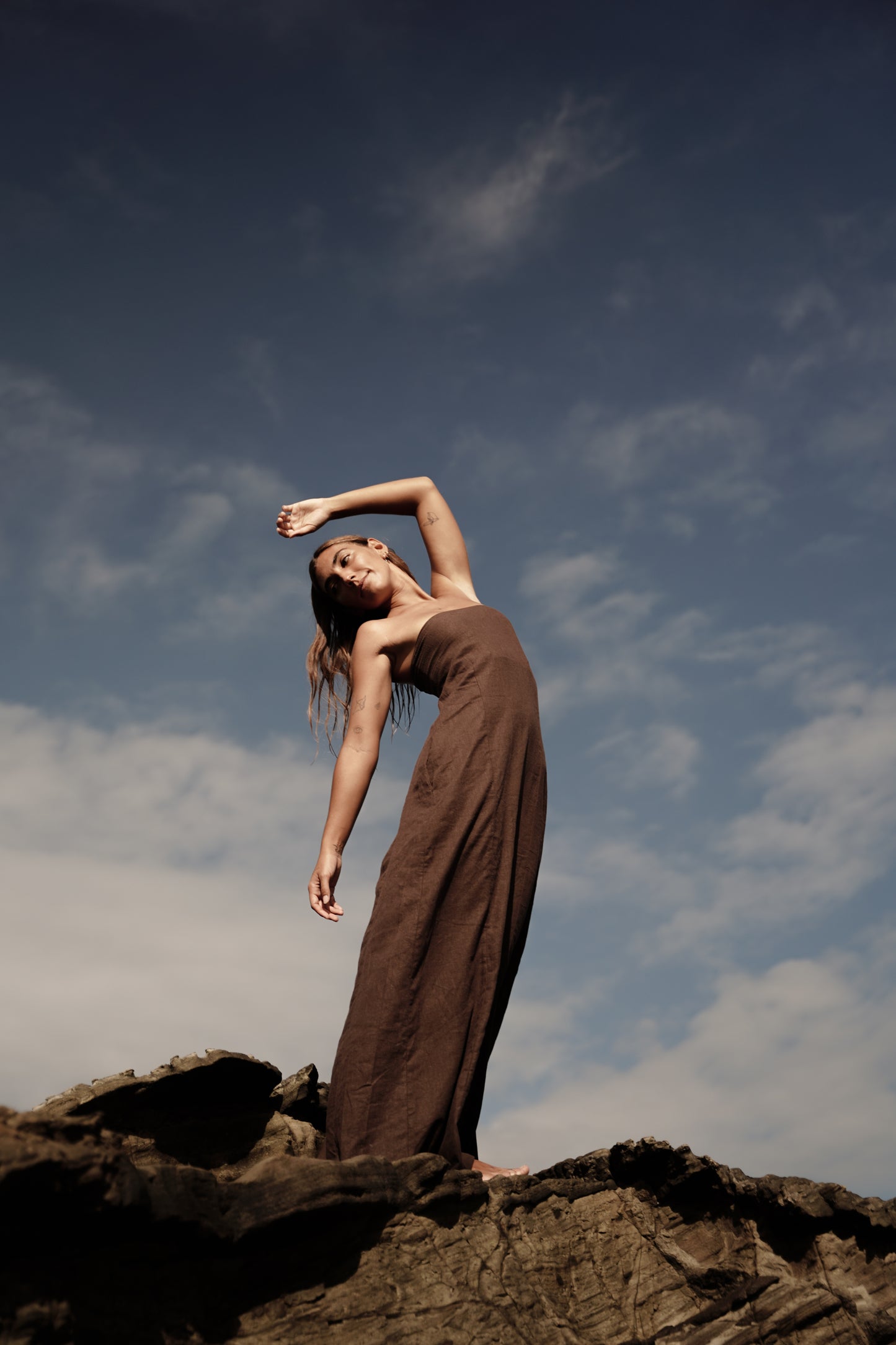 Petra Dress - Deep Brown