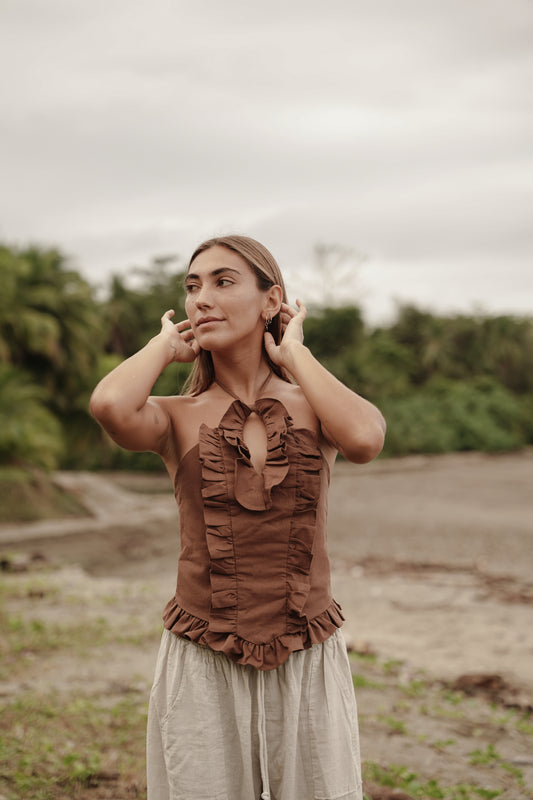 Top Napali - Chocolate Brown