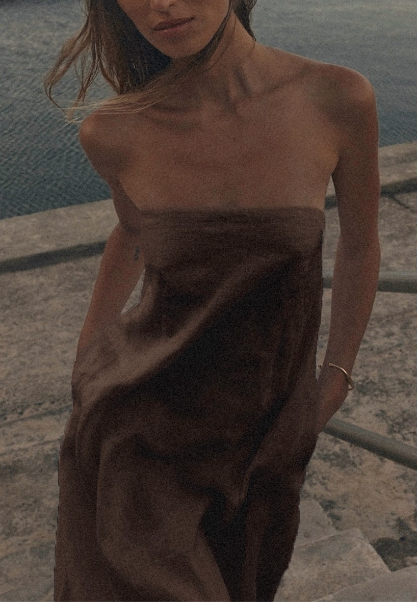 Petra Dress - Deep Brown