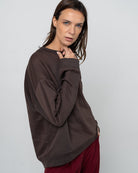 Polerón algodón pima orgánico color Marrón - Ochi and Co | algodón orgánico