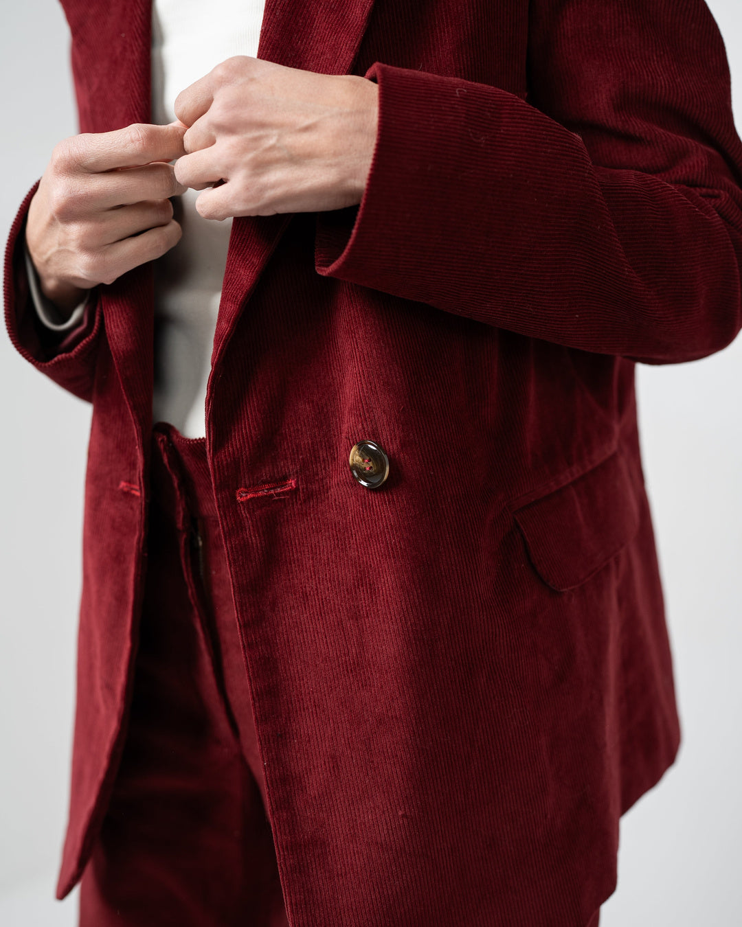 Blazer cotelé - Detalle producto Ochi and Co