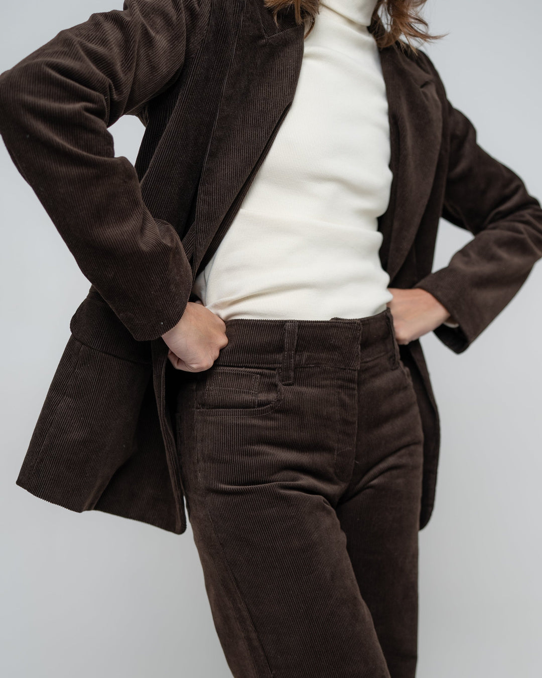 Blazer cotelé - Vista trasera