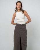 Falda denim - Vista lateral