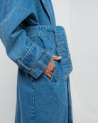 Trench coat denim - Detalle denim