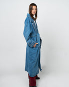 Trench coat denim - Vista lateral