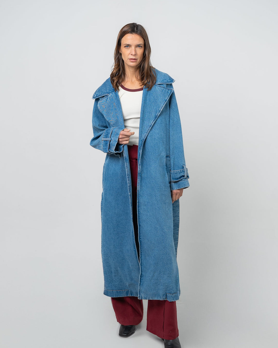 Trench coat denim - Look completo outfit