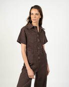 Enterito denim cafe - Detalle denim