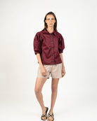 Blusa manga globo - Vista lateral