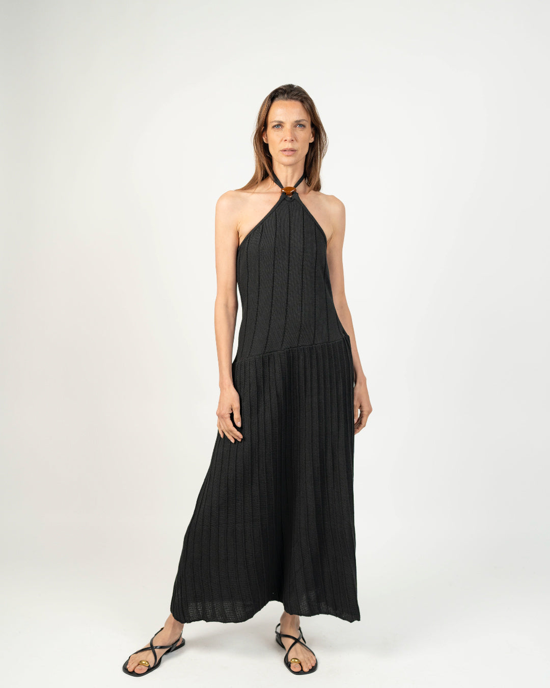 Vestido midi tejido & cerámica gres - Look completo outfit