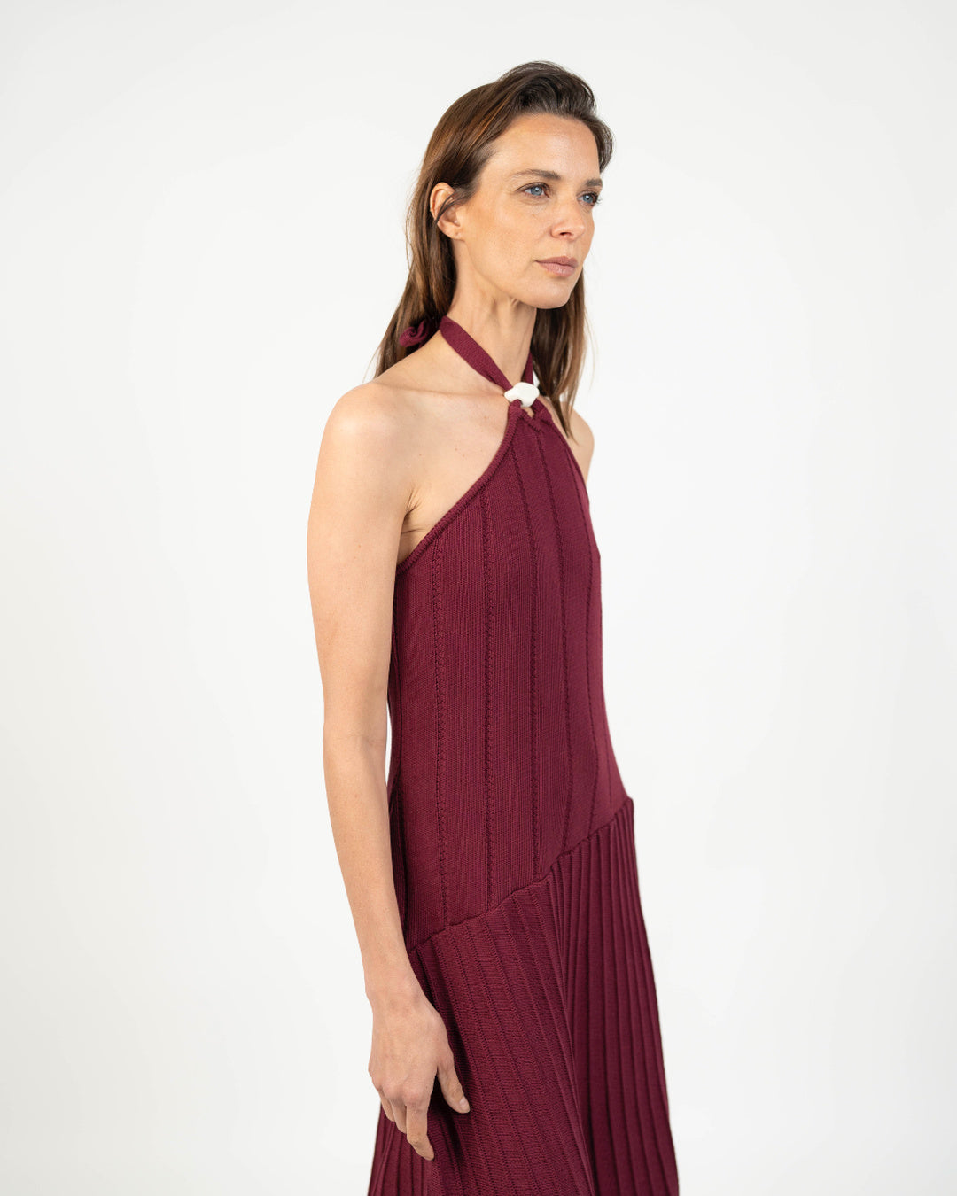 Vestido midi tejido & cerámica gres - Look completo outfit