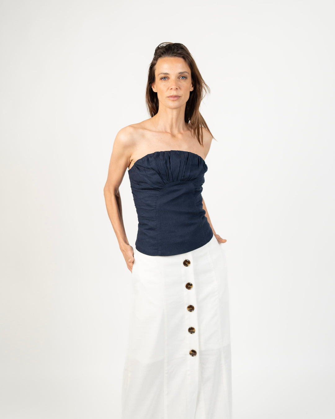 Falda lino - Detalle lino