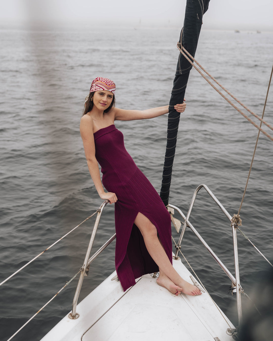 Vestido Tejido Strapless Ochi and Co | tejido artesanal