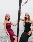 Vestido Tejido Strapless - Look completo outfit