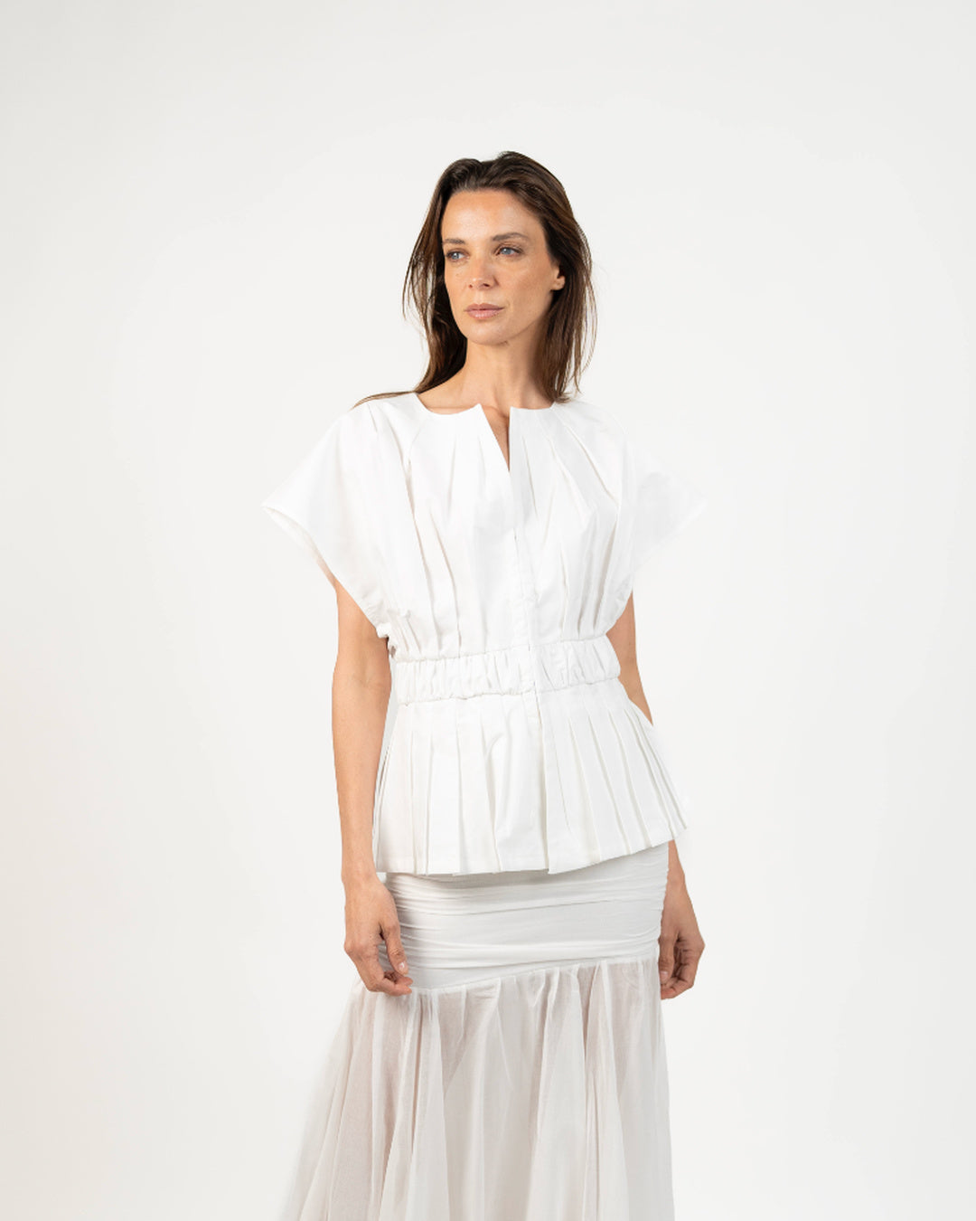 Top Peplum - Look completo outfit