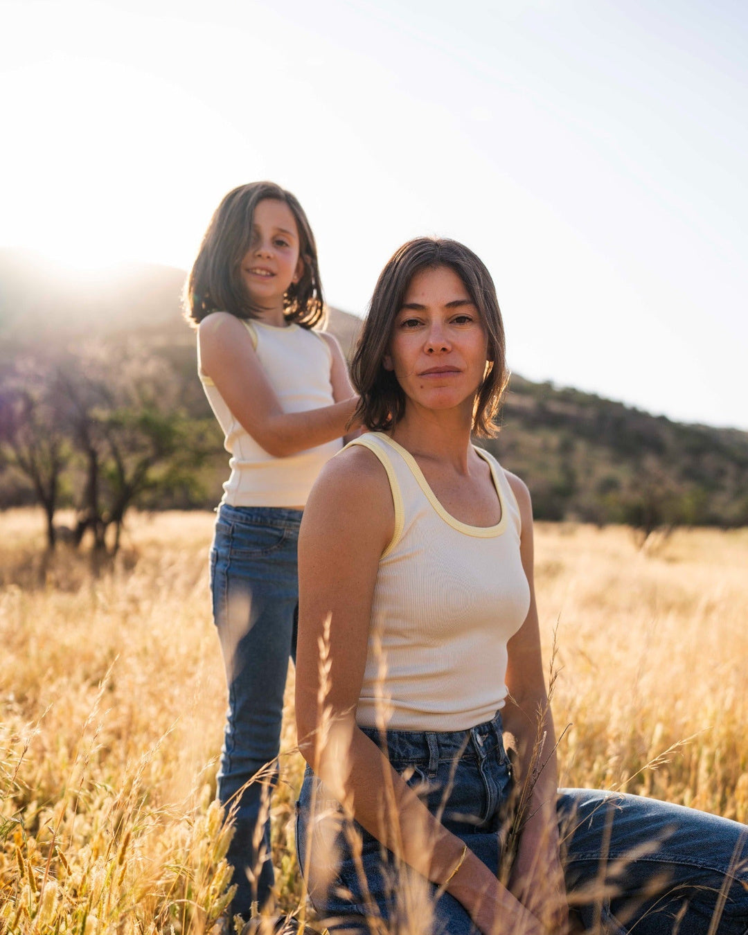 LITTLE TANK TOP color Crudo - Vista trasera