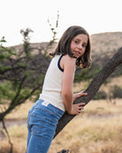 Little tank top - Detalle de tela