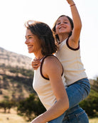 Little tank top color Crudo - Vista trasera