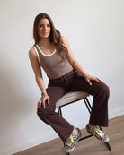 Tank top color Amarillo - Vista trasera