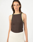 Tank top halter color Amarillo - Ochi and Co