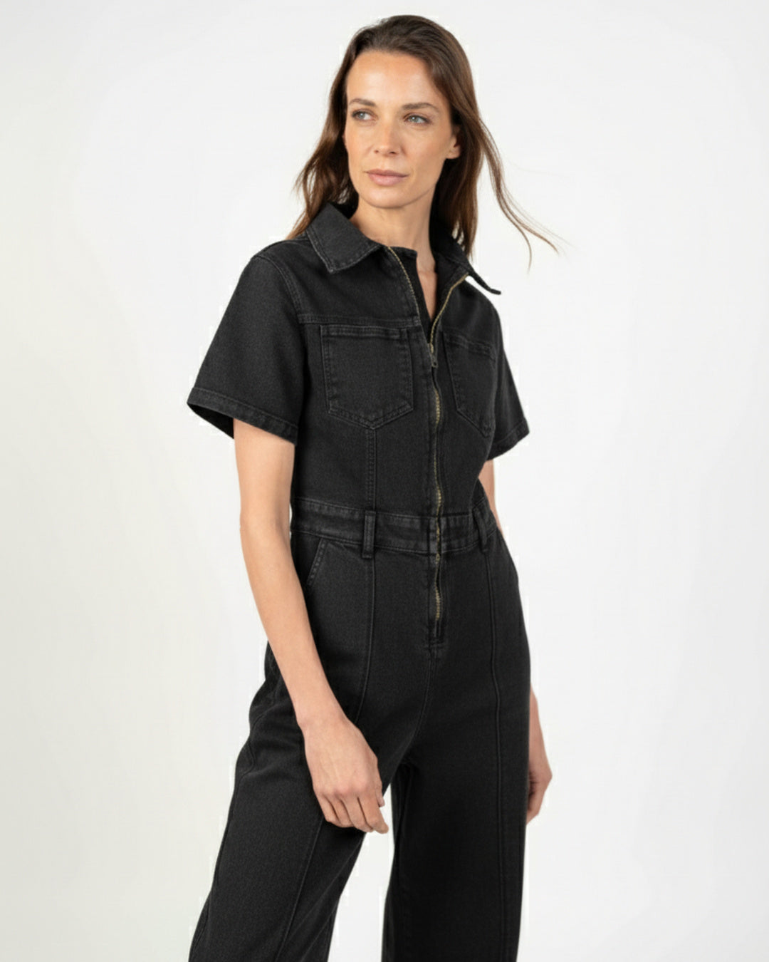 Enterito denim negro color Negro - Ochi and Co | denim