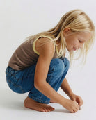 Little tank top color Amarillo - Vista trasera