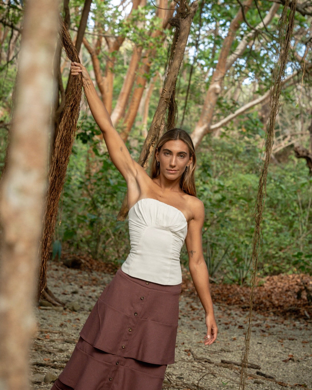 Falda volantes - Vista lateral