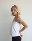 Top alaia color Crudo - Vista trasera