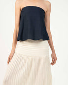 Rounded alaia strapless top - Detalle producto Ochi and Co