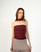 Nusa strapless top - Vista lateral