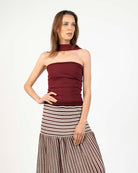 Nusa strapless top - Detalle producto Ochi and Co