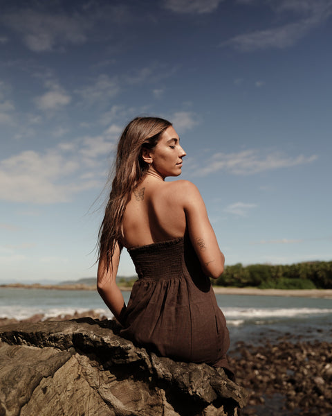 Vestido petra - Deep brown