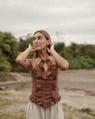 Top napali color Marrón - Ochi and Co