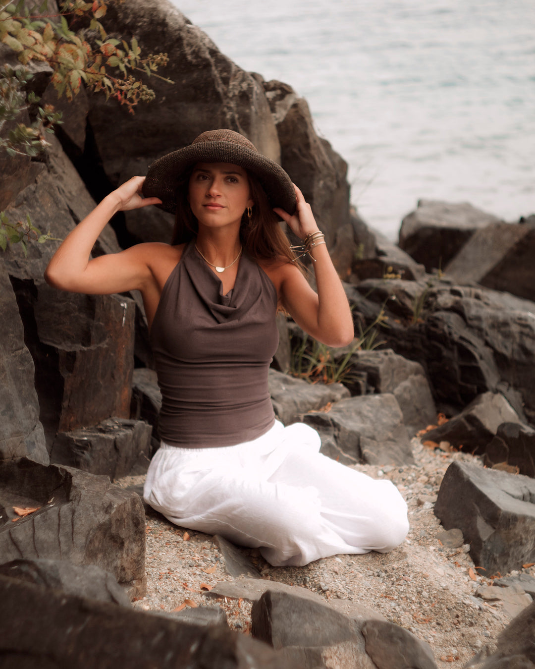 Top halter - Vista trasera