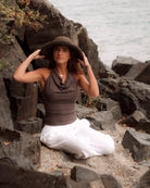 Top halter - Vista trasera