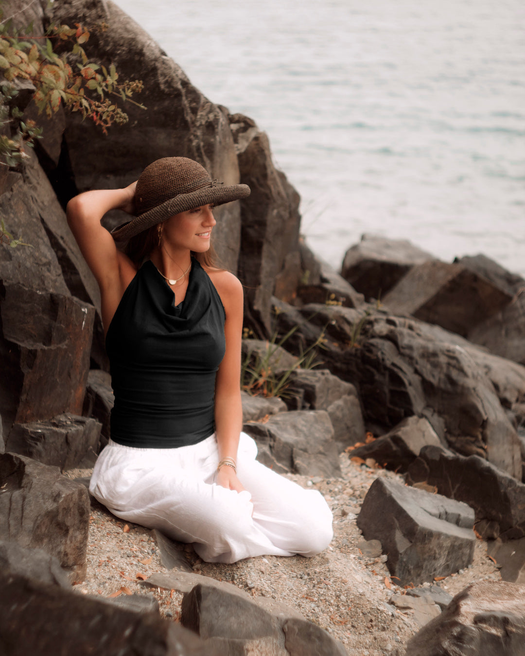 Top halter - Detalle de tela