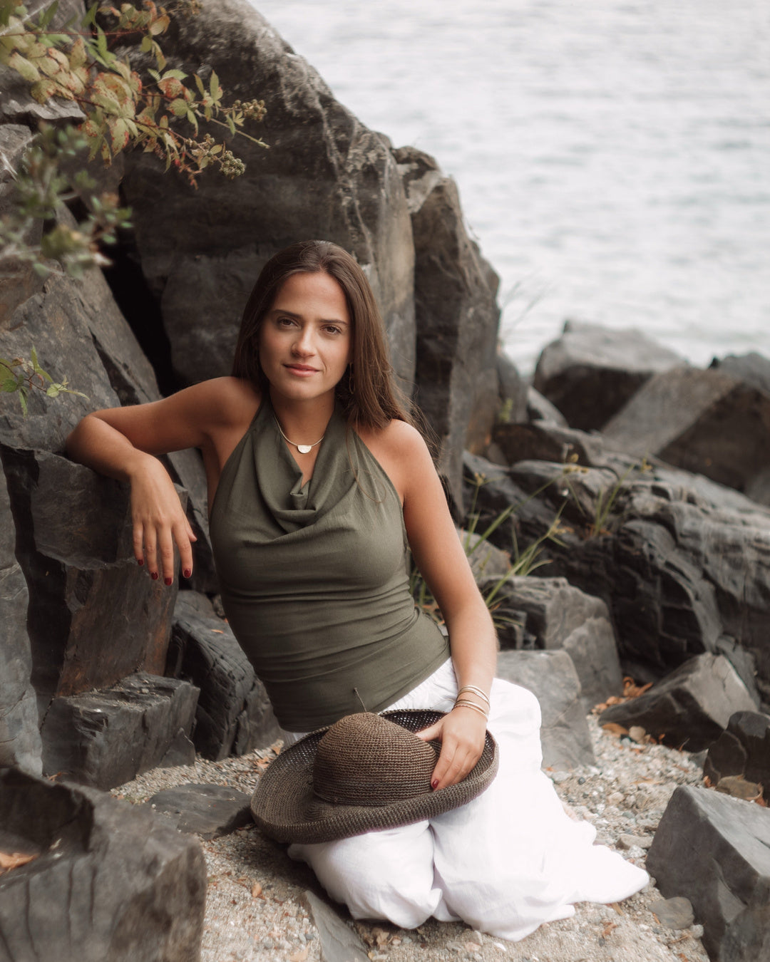 Top halter - Vista lateral