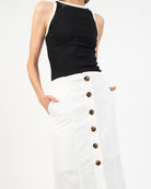 Tank top halter - Detalle de tela