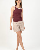 Tank top color Crudo - Vista trasera