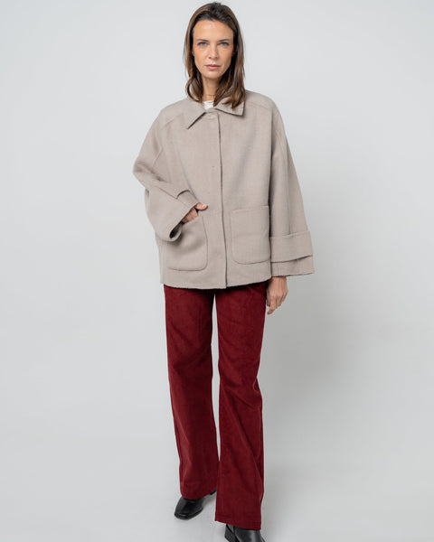 Abrigo alpaca y lana - "Like Your Grandma's Coat"