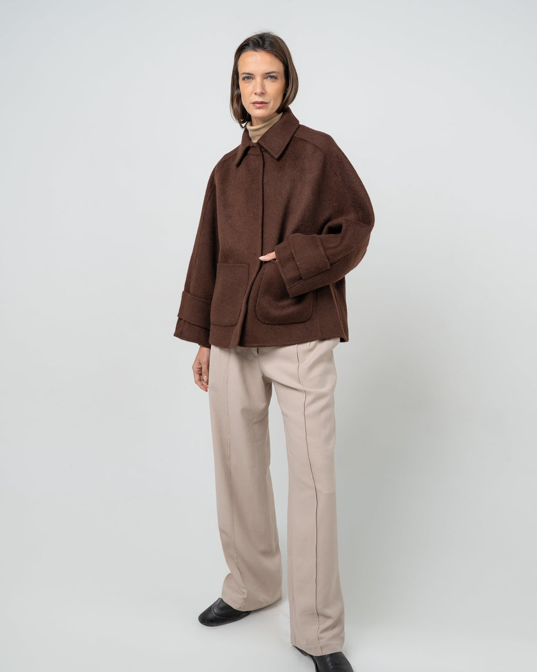 Abrigo alpaca y lana - Look completo outfit